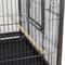 Large Spacious Wrought Iron Bird Cage With Rolling Stand For Parakeets Small Parrots 1