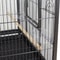 Large Spacious Wrought Iron Bird Cage With Rolling Stand For Parakeets Small Parrots 1