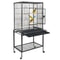 Large Spacious Wrought Iron Bird Cage With Rolling Stand For Parakeets Small Parrots 16