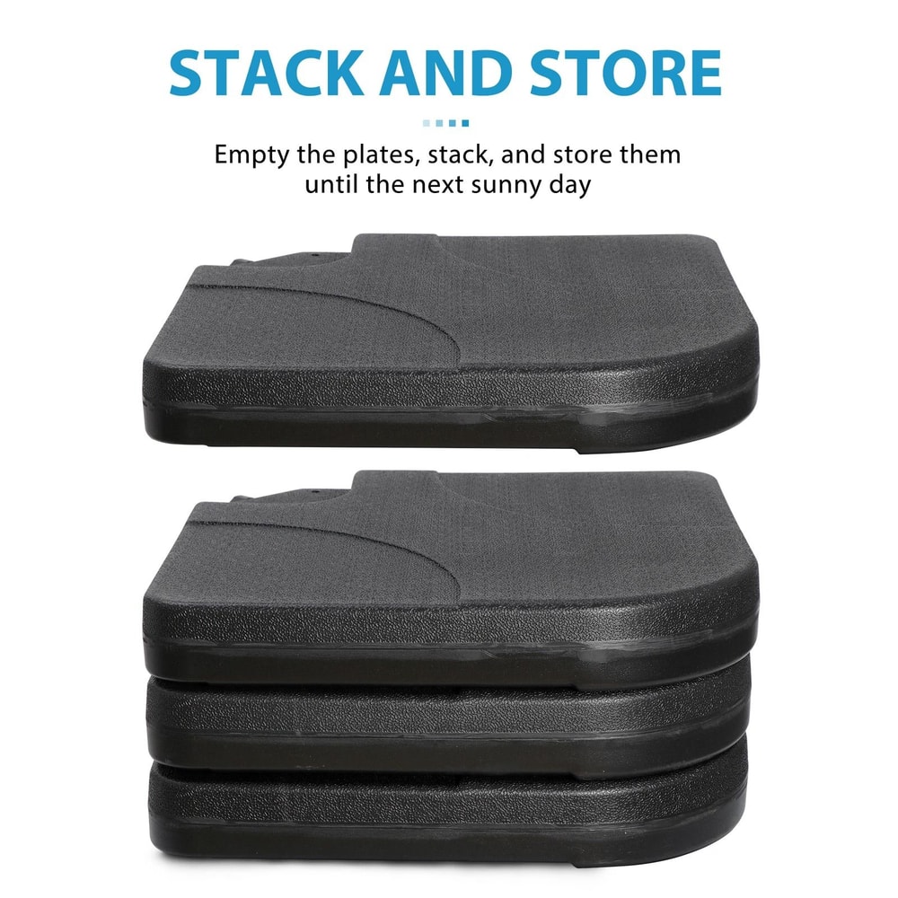 Outdoor Patio Umbrella Stand Base For Offset Cantilever Umbrella Heavy Duty Square Base For Maximum 8