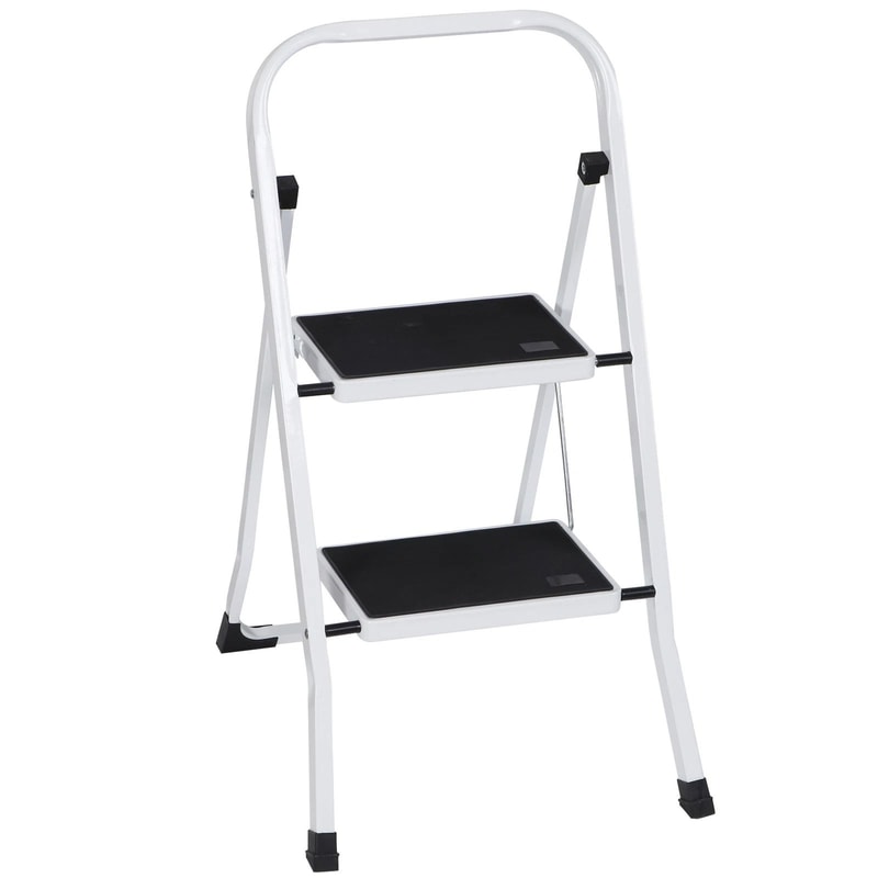 Folding Step Ladder With AntiSlip Pedals Handgrip 1