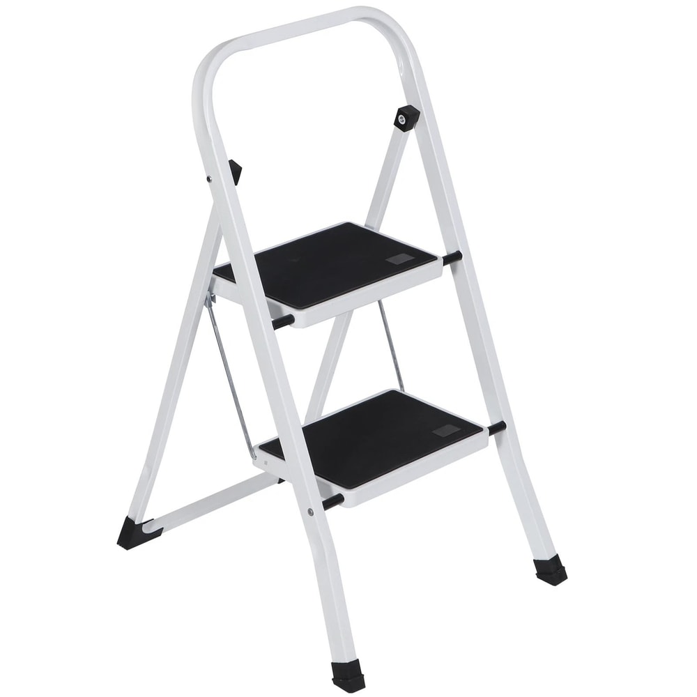 Folding Step Ladder With AntiSlip Pedals Handgrip 0