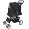 4 Wheel Pet Stroller For Dogs Cats With Storage Basket And Cup Holder 3