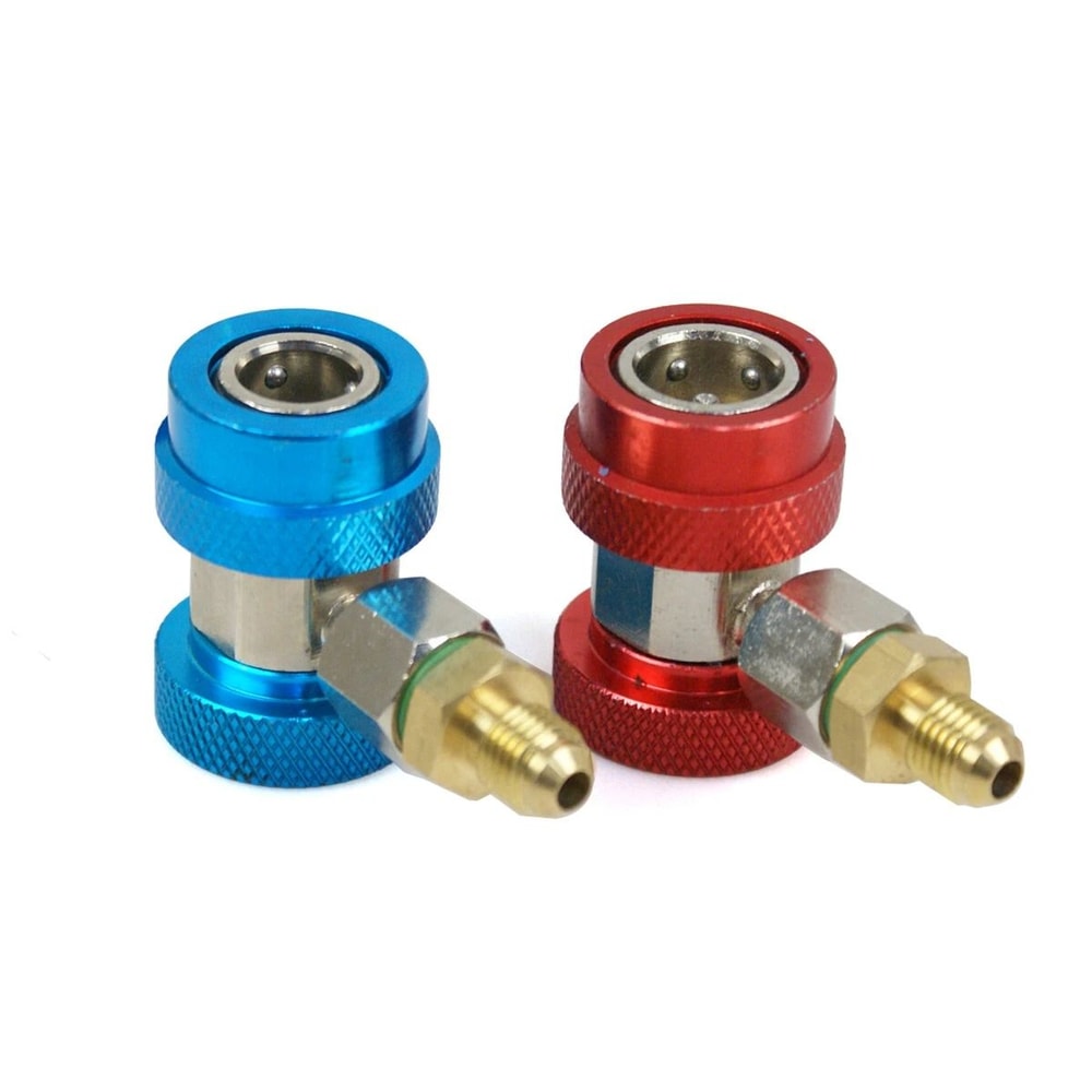 AC Manifold Gauge Set For Refrigerants Brass Charging Kit With Durable Case 6