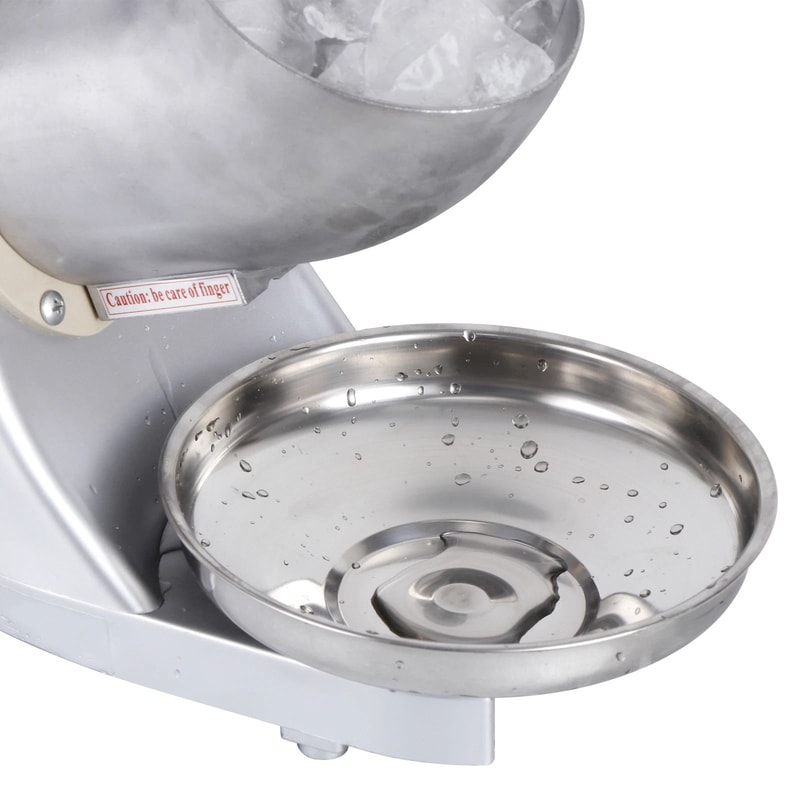 Electric Snow Cone Maker Ice Shaver Machine HighSpeed Ice Crusher In Silver 1