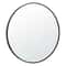 Round Black Bathroom Mirror With Metal Frame Wall Mounted Decorative Mirror 9