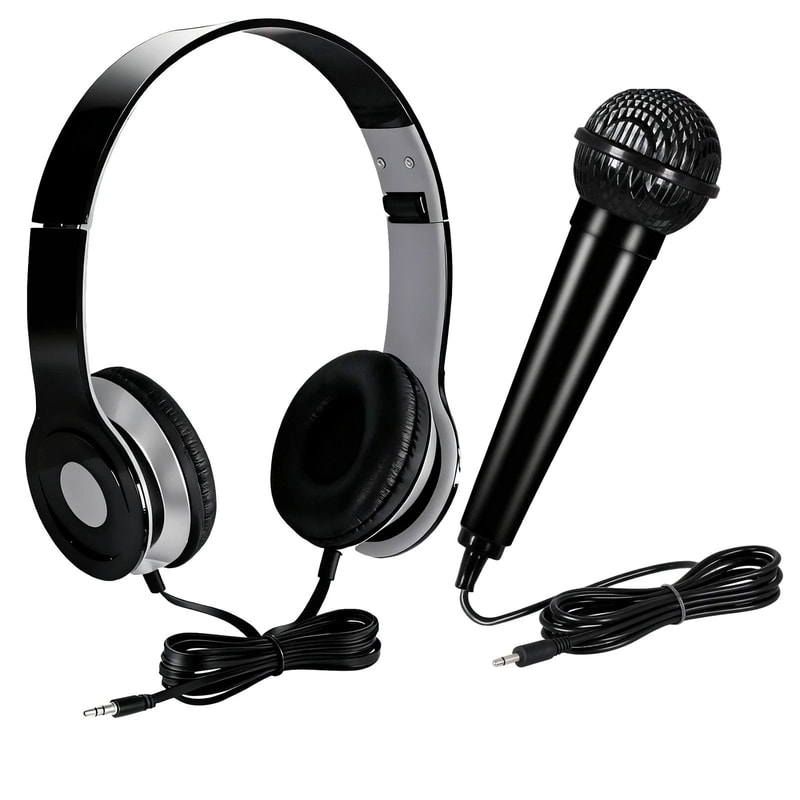 61 Key Electric Keyboard Piano Set With Stool Headphones Built In Speakers 2