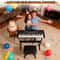 61 Key Electric Keyboard Piano Set With Stool Headphones Built In Speakers 10
