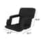 Extra Comfort Wide Stadium Seat Cushion With Back Support Portable Bleacher Chair 3