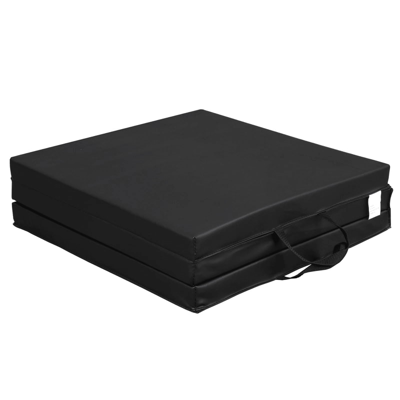 Folding Gymnastics Mat Thick Foam Exercise Mat With Carrying Handle For Yoga Stretching Fitness 2