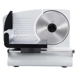 premium electric meat slicer, stainless steel blade adjustable thickness for precise cuts