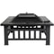 Outdoor Fire Pit Wood Burning Metal Fireplace With Poker Cover Ideal For Backyard Gatherings 4