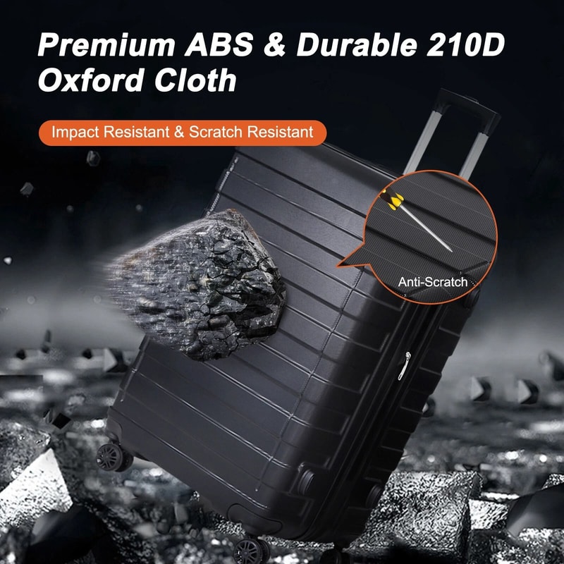 Premium Expandable Luggage Set Lightweight Spinner Travel Suitcases 14