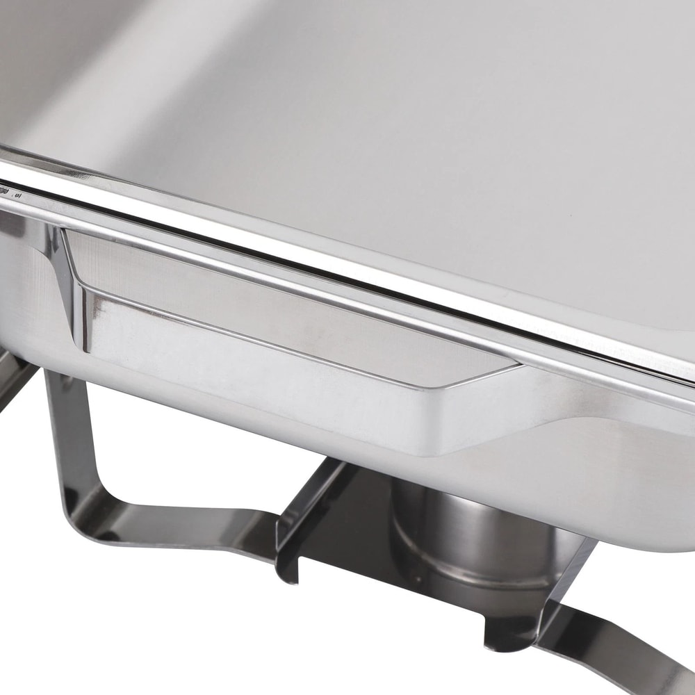 Premium Stainless Steel Chafing Dish Buffet Set With Water Pan Fuel Holder 5