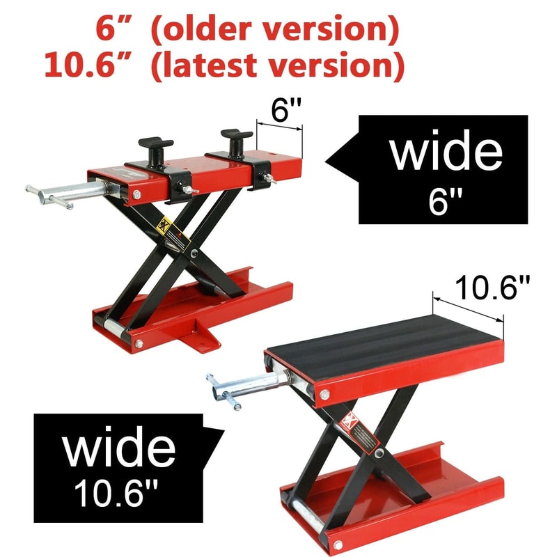 Motorcycle Scissor Lift Jack Stand For Bike ATV Wide Deck 13