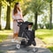 Premium Foldable 3 Wheel Pet Stroller For Cats And Dogs With Cup Holder And Storage 7