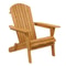 Foldable Fir Wood Adirondack Chair Comfortable Outdoor Patio Furniture Lounge Seat 9