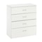 Modern Bedroom Storage Cabinet With 4 Drawers Stylish Nightstand Dresser For Organizing 3