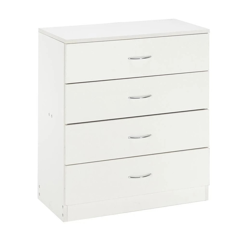 Modern Bedroom Storage Cabinet With 4 Drawers Stylish Nightstand Dresser For Organizing 3