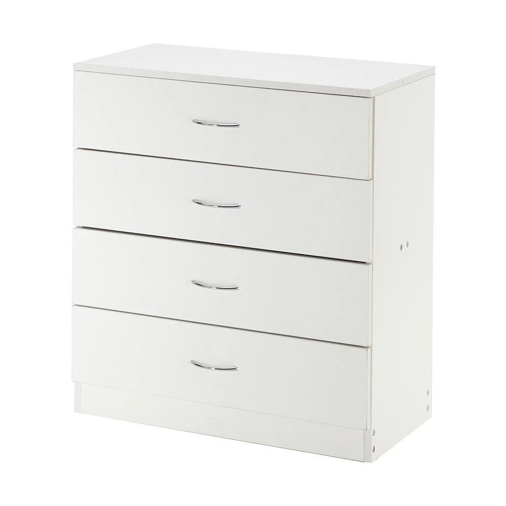 Modern Bedroom Storage Cabinet With 4 Drawers Stylish Nightstand Dresser For Organizing 9