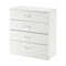 Modern Bedroom Storage Cabinet With 4 Drawers Stylish Nightstand Dresser For Organizing 9