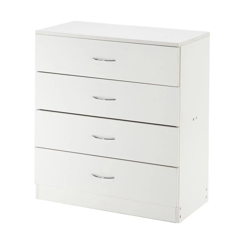 Modern Bedroom Storage Cabinet With 4 Drawers Stylish Nightstand Dresser For Organizing 9