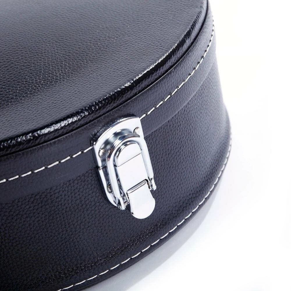 Glarry F Style Mandolin Leather Case With Microgroove Pattern Premium Black Protection 2