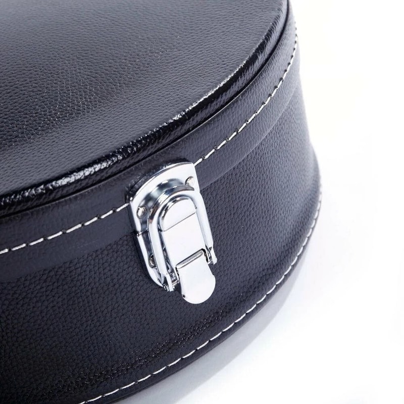 Glarry F Style Mandolin Leather Case With Microgroove Pattern Premium Black Protection 2