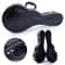 Glarry F Style Mandolin Leather Case With Microgroove Pattern Premium Black Protection 0