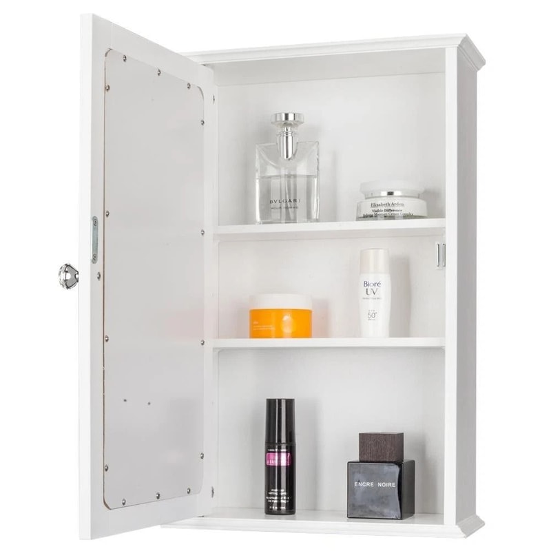 3 Tier Wall Mount Medicine Cabinet With Adjustable Shelves Mirror Modern Bathroom Storage Solution 3