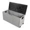 Garden Storage Box 75 Gallon Outdoor Tool Case With Cushion Organizer And Wheels Black Durable Easy 5