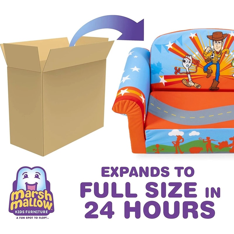 Marshmallow Furniture Kids Flip Open Sofa Bed Toy Story 4 Design 2