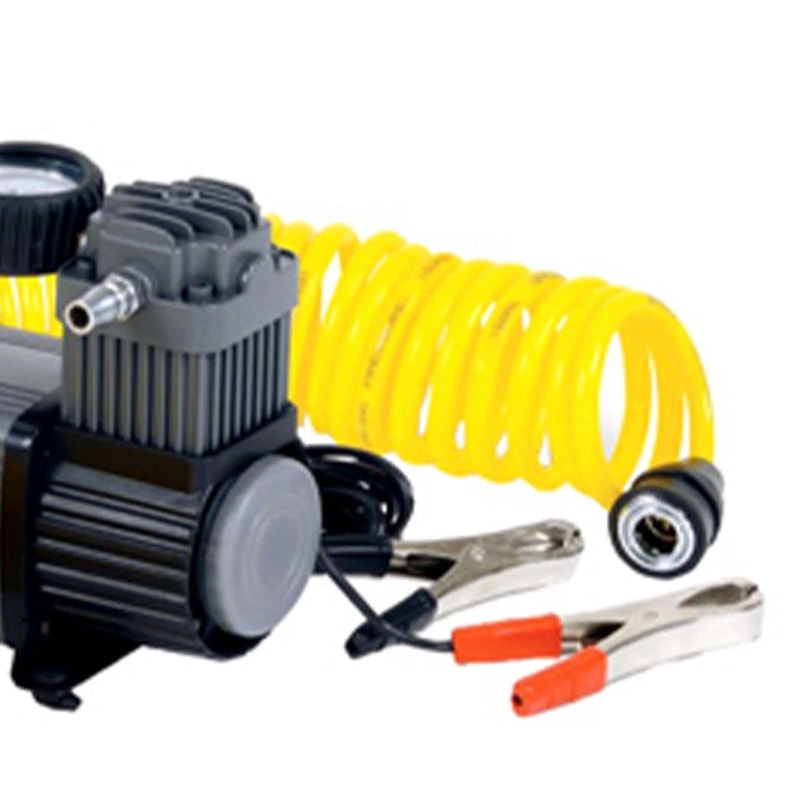 Master Mechanic Portable Tire Inflator With PSI Carry Bag Quick Reliable Air Pump For Tires 1