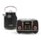 Haden Heritage 4 Slice Toaster Electric Kettle Set Black Copper Stylish Kitchen Duo 0