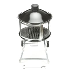 four seasons courtyard portable fire pit, outdoor fireplace with sliding door