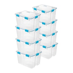 sterilite qt stackable storage bins with latch lid