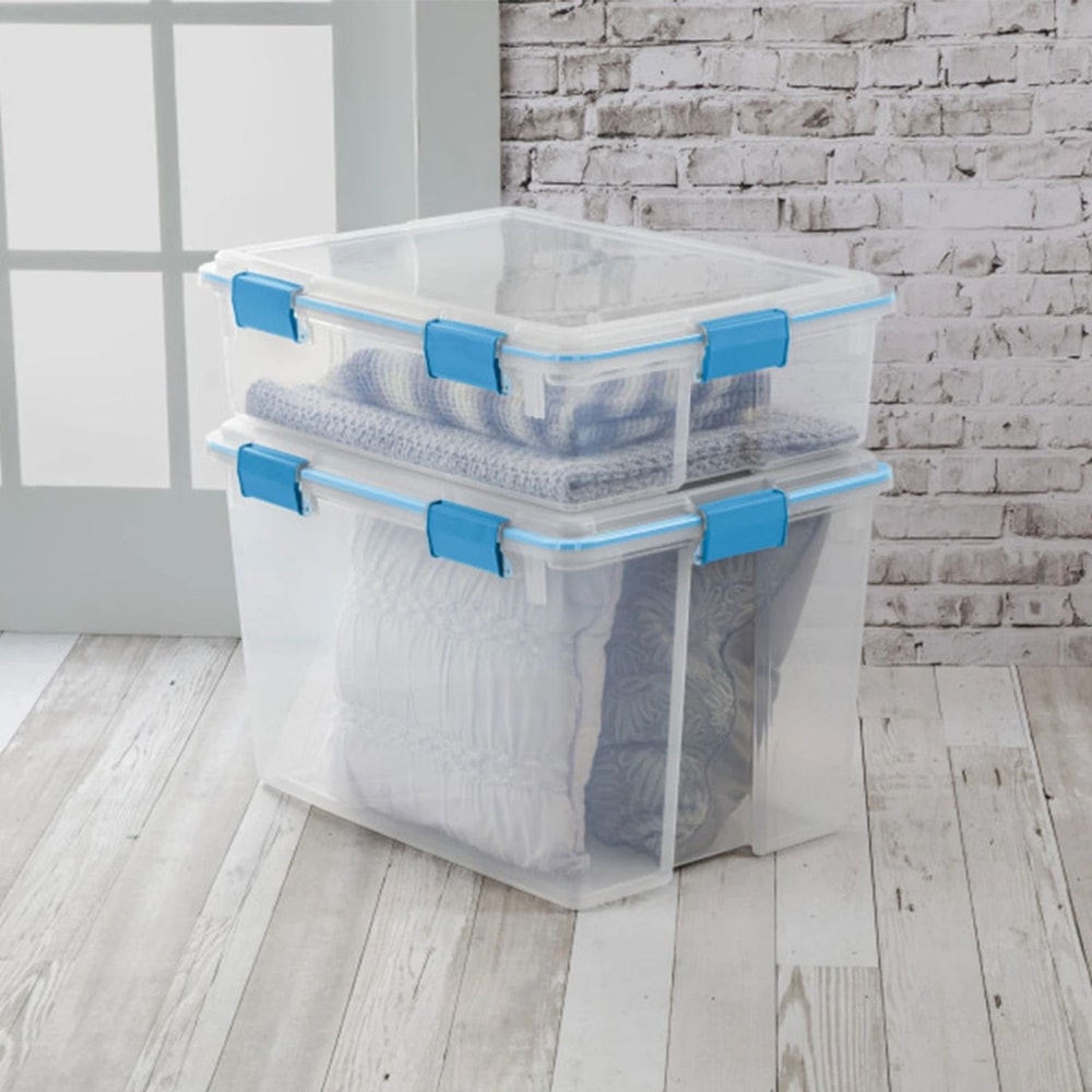 Sterilite Qt Stackable Storage Bins With Latch Lid 7