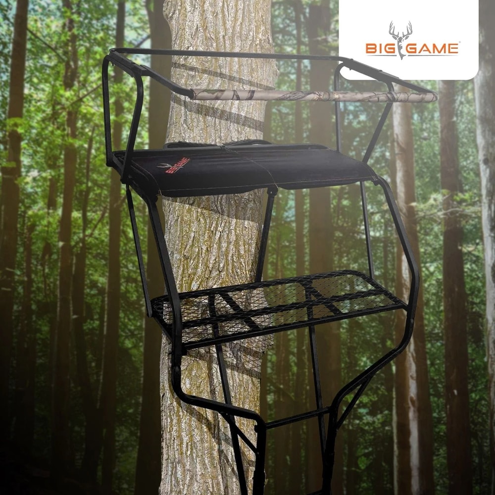 Big Game Guardian 2 Person Ladder Tree Stand Durable Hunting Climbing Stand 4