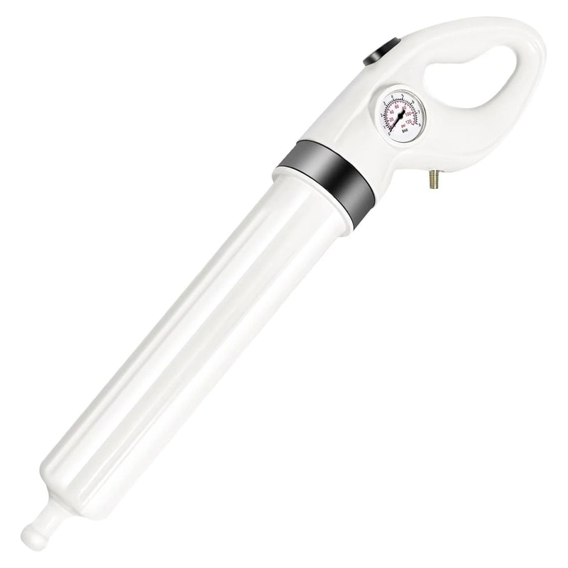 Bathroom Manual High Pressure Air Toilet Plunger Powerful Drain Unclogger 0