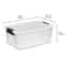 Sterilite Qt Clear Plastic Stackable Storage Bins With White Latch Lid 5
