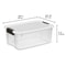 Sterilite Qt Clear Plastic Stackable Storage Bins With White Latch Lid 5