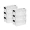 Sterilite Qt Clear Plastic Stackable Storage Bins With White Latch Lid 7