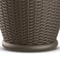 Suncast Willow Decorative Wicker Patio Planter Pot 3