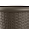 Suncast Willow Decorative Wicker Patio Planter Pot 4