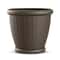 Suncast Willow Decorative Wicker Patio Planter Pot 5