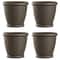 Suncast Willow Decorative Wicker Patio Planter Pot 8