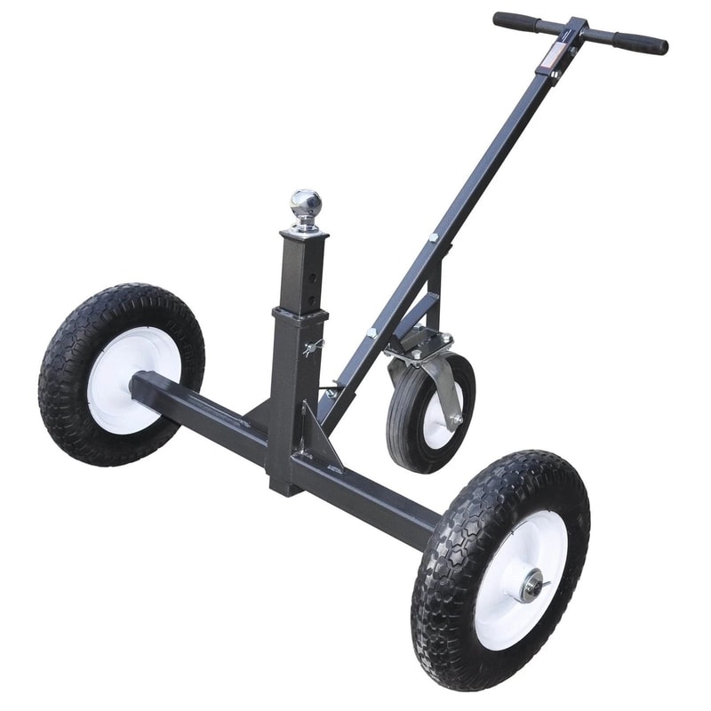 Tow Tuff Adjustable Steel Trailer Dolly With Caster Heavy Duty 9