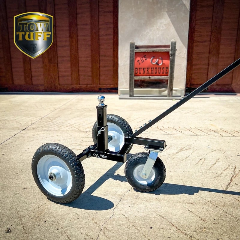 Tow Tuff Adjustable Steel Trailer Dolly With Caster Heavy Duty 6