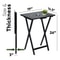 PJ Wood Folding TV Tray Collapsible Portable Snack Tables Black 10