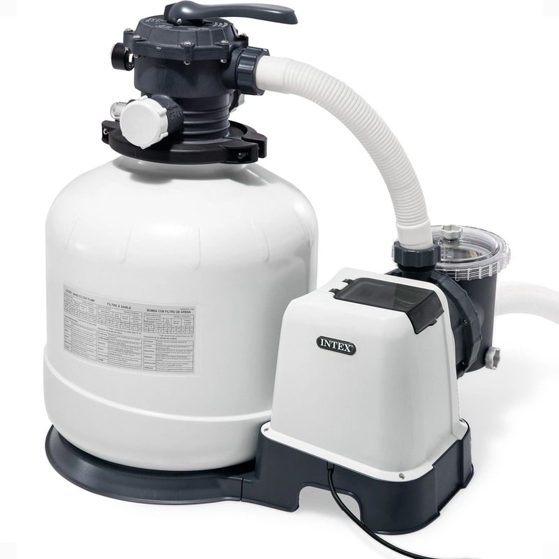 GPH Above Ground Pool Sand Filter Pump With Automatic Timer 0